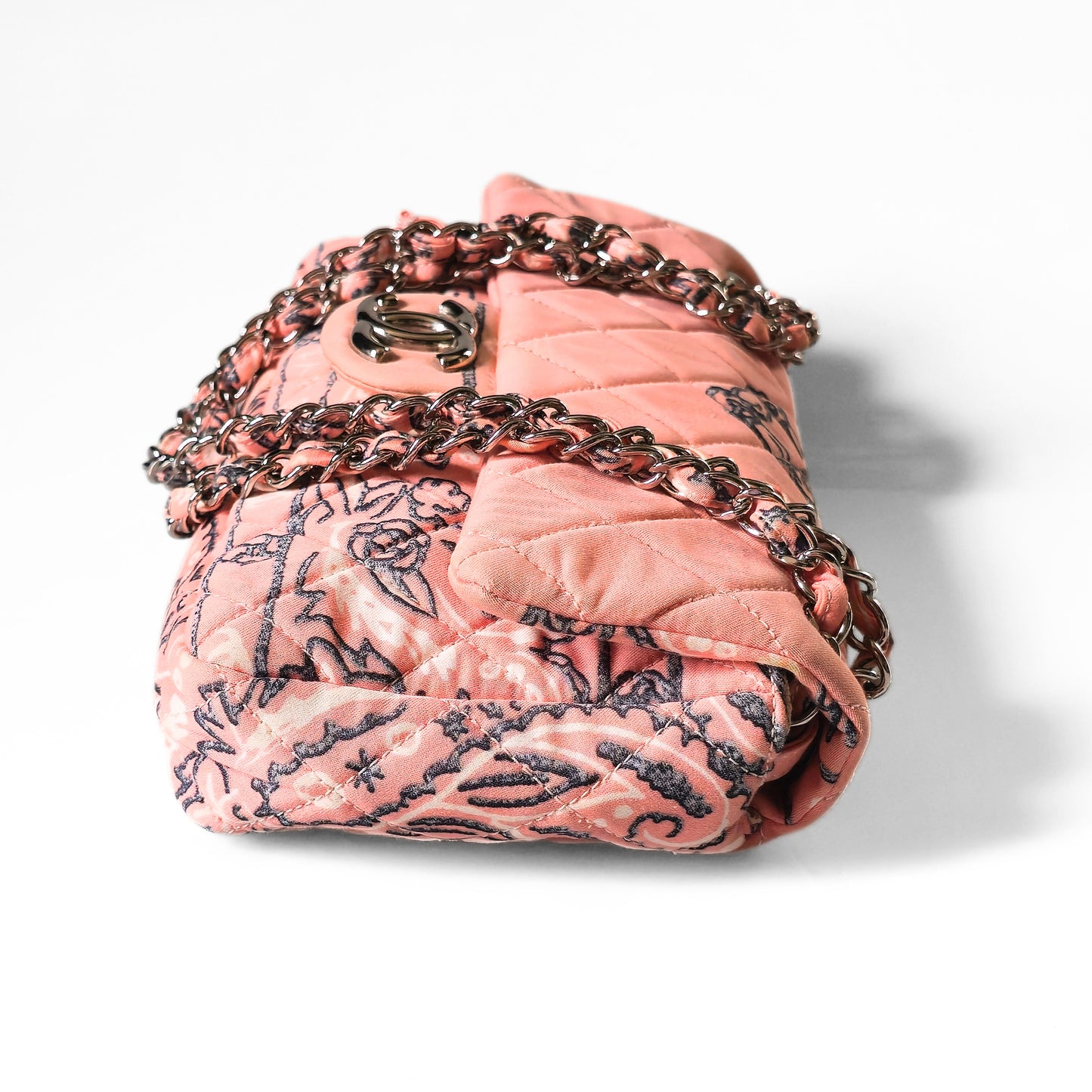 Chanel Paisley Bandana Flap Bag Pink