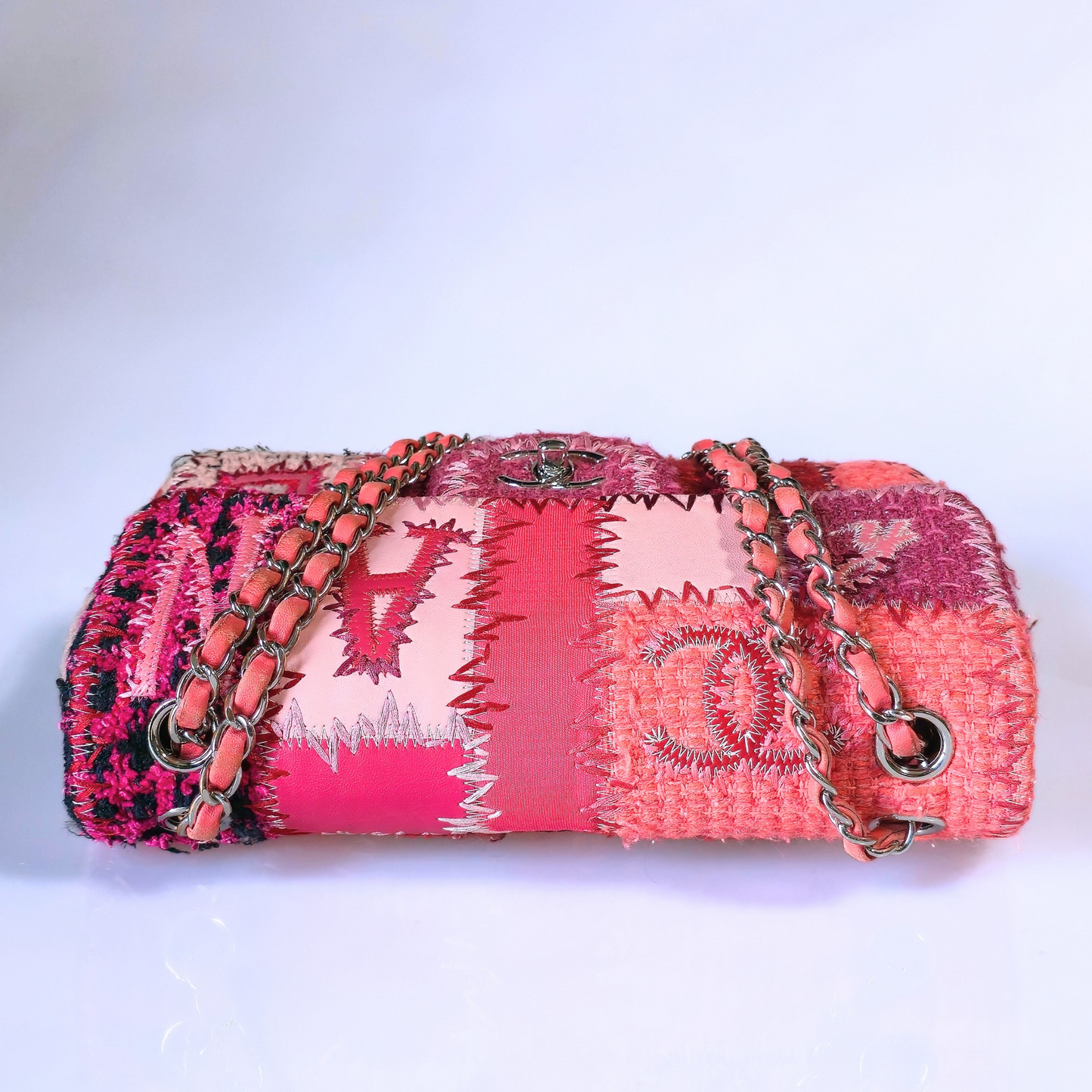 Chanel Medium Patchwork Flap Bag Pink/Red