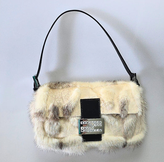 Fendi Baguette Mink Patchwork