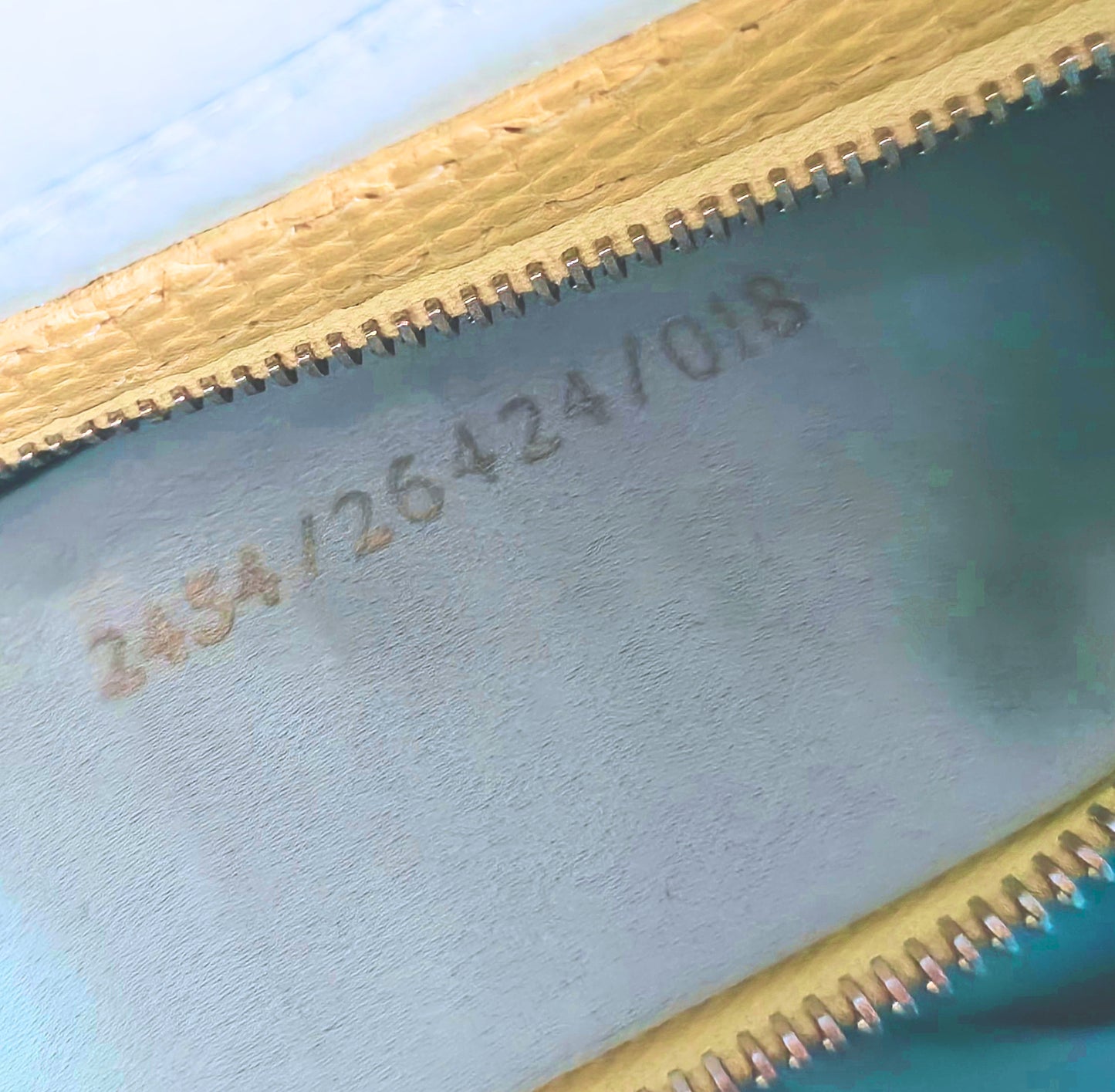 Fendi Baguette Baby Blue Beaded Abstract Embroidery