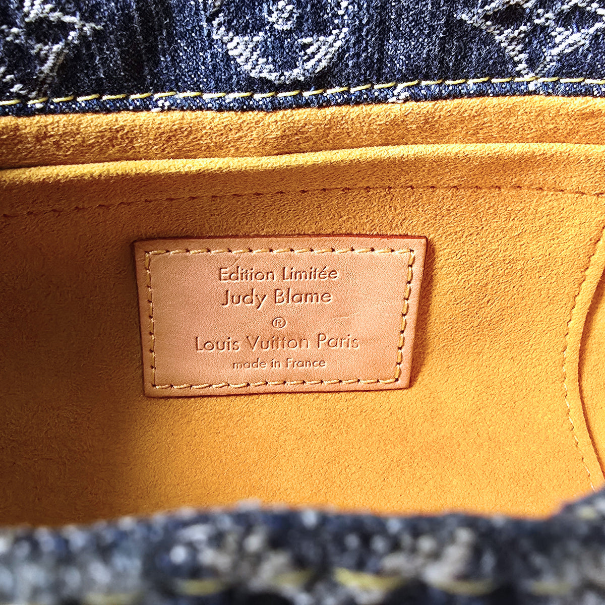 Louis Vuitton x Judy Blame Limited Edition Denim Raye Pleaty with Charms