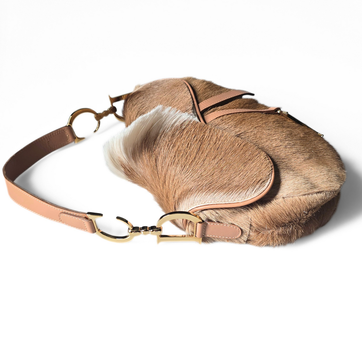 Dior Pony-Hair Mohawk Saddle Bag
