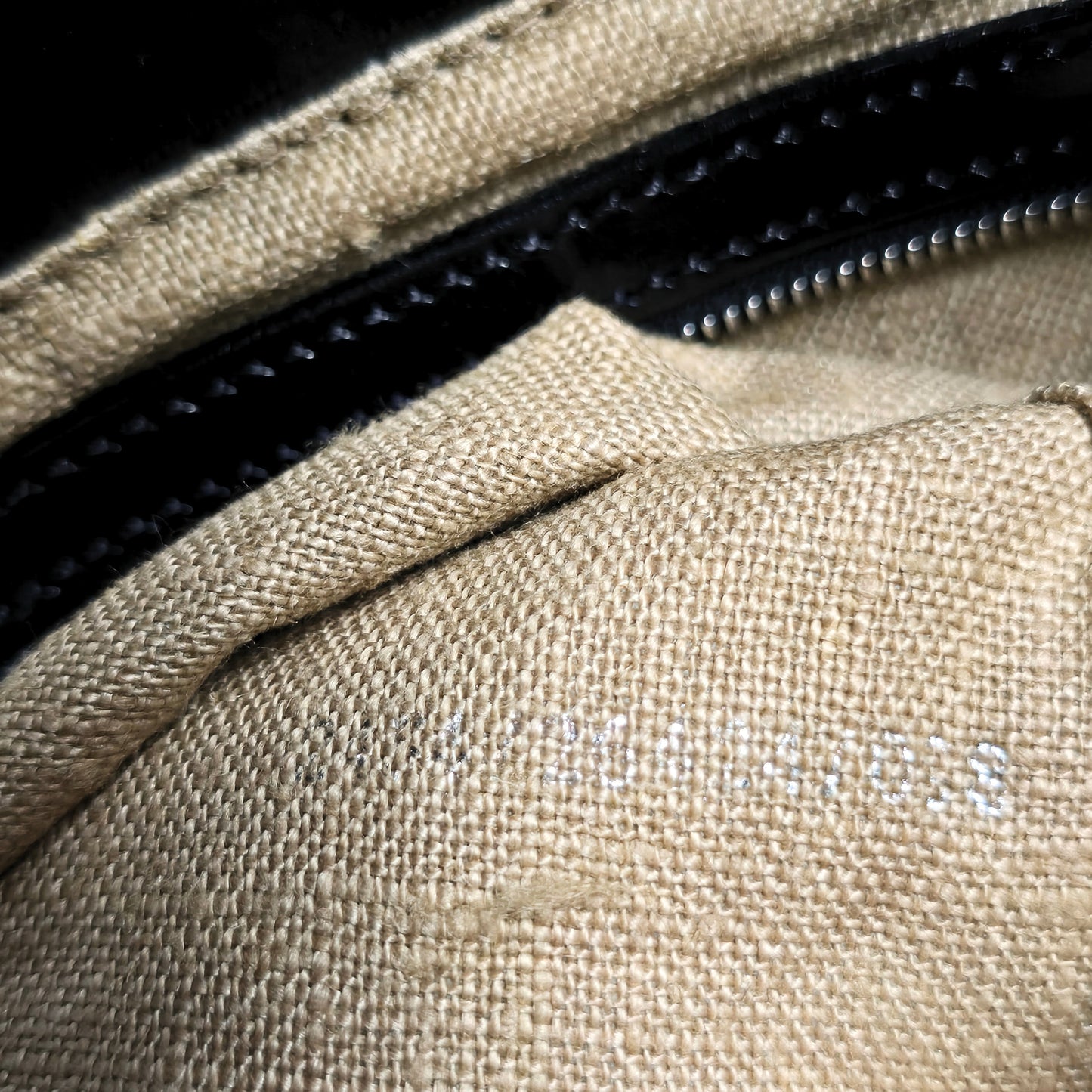 Fendi Baguette Mirror Beaded Embroidery Black
