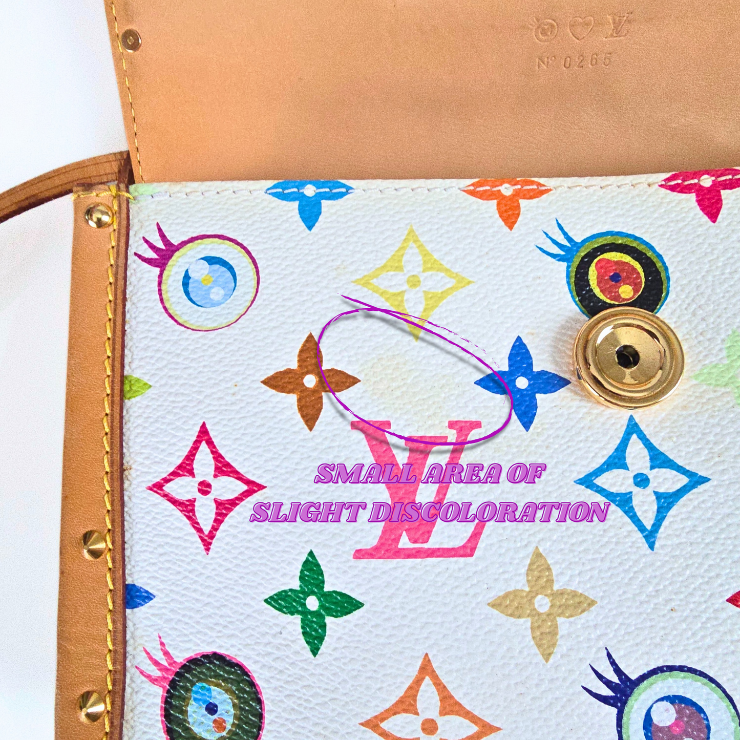 Louis Vuitton Limited Edition Takashi Murakami "Eye Miss You" Multicolor Trunk Shoulder Bag