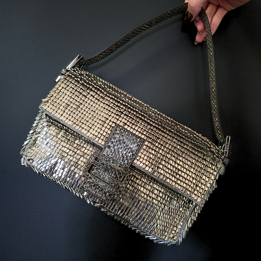 RESERVE ITEM- MISSWORLDWIDE Fendi Baguette Dragon Scale Armor