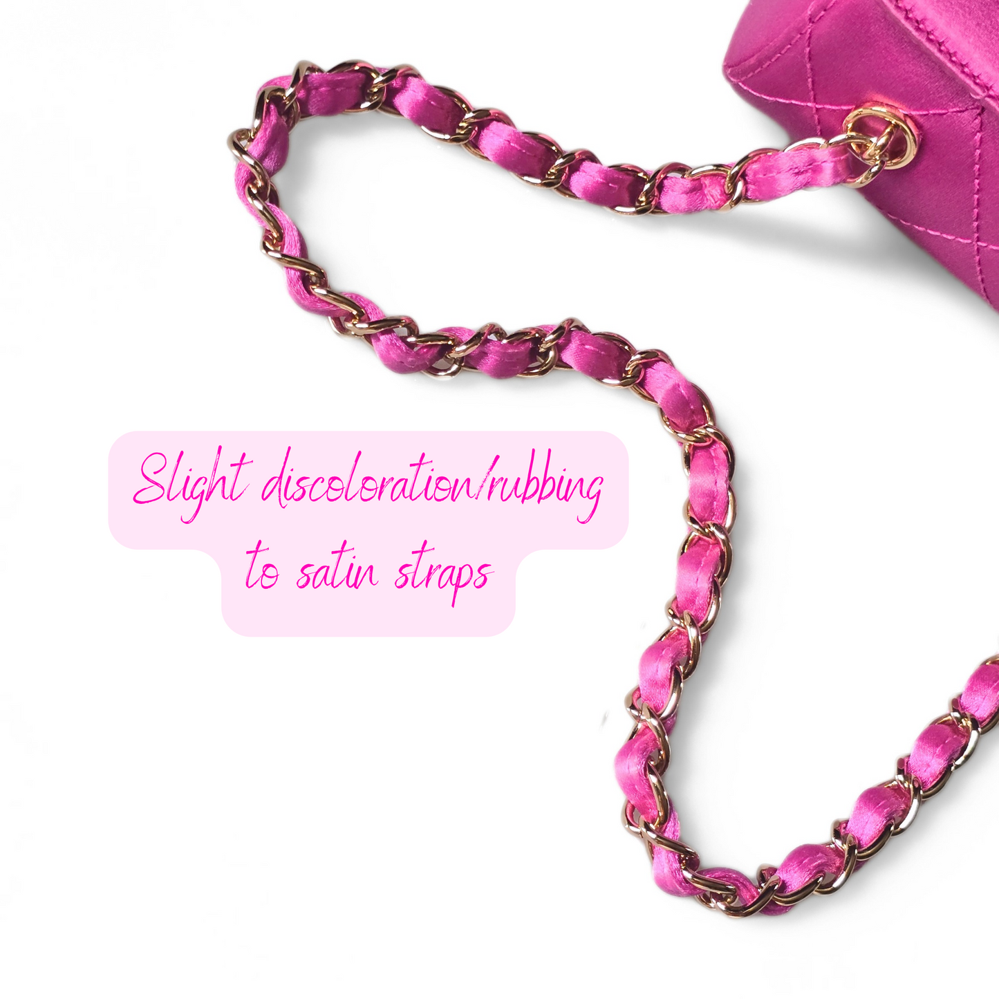 Chanel Mini Satin Barrel Bag Fuchsia Pink