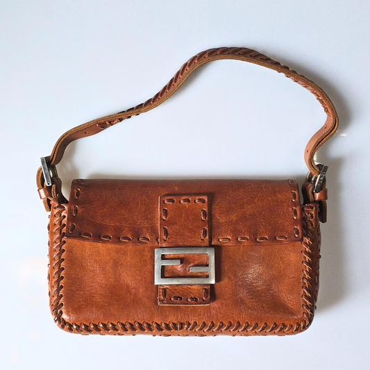 Fendi Baguette Whipstitch Mirror Detailing