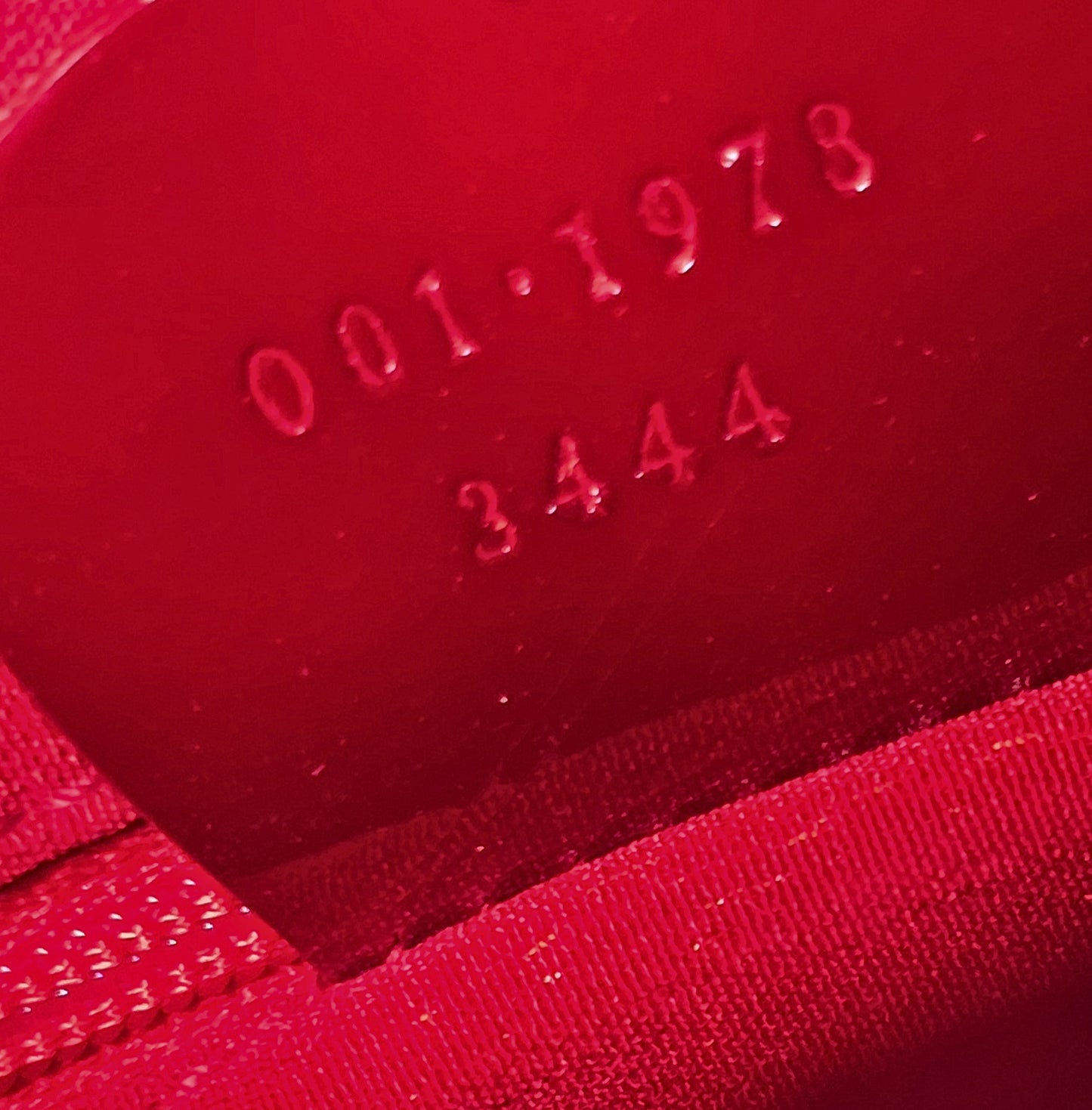 Gucci by Tom Ford 1997 Red Velvet GG Monogram Chrome Handle ASO "The Nanny"