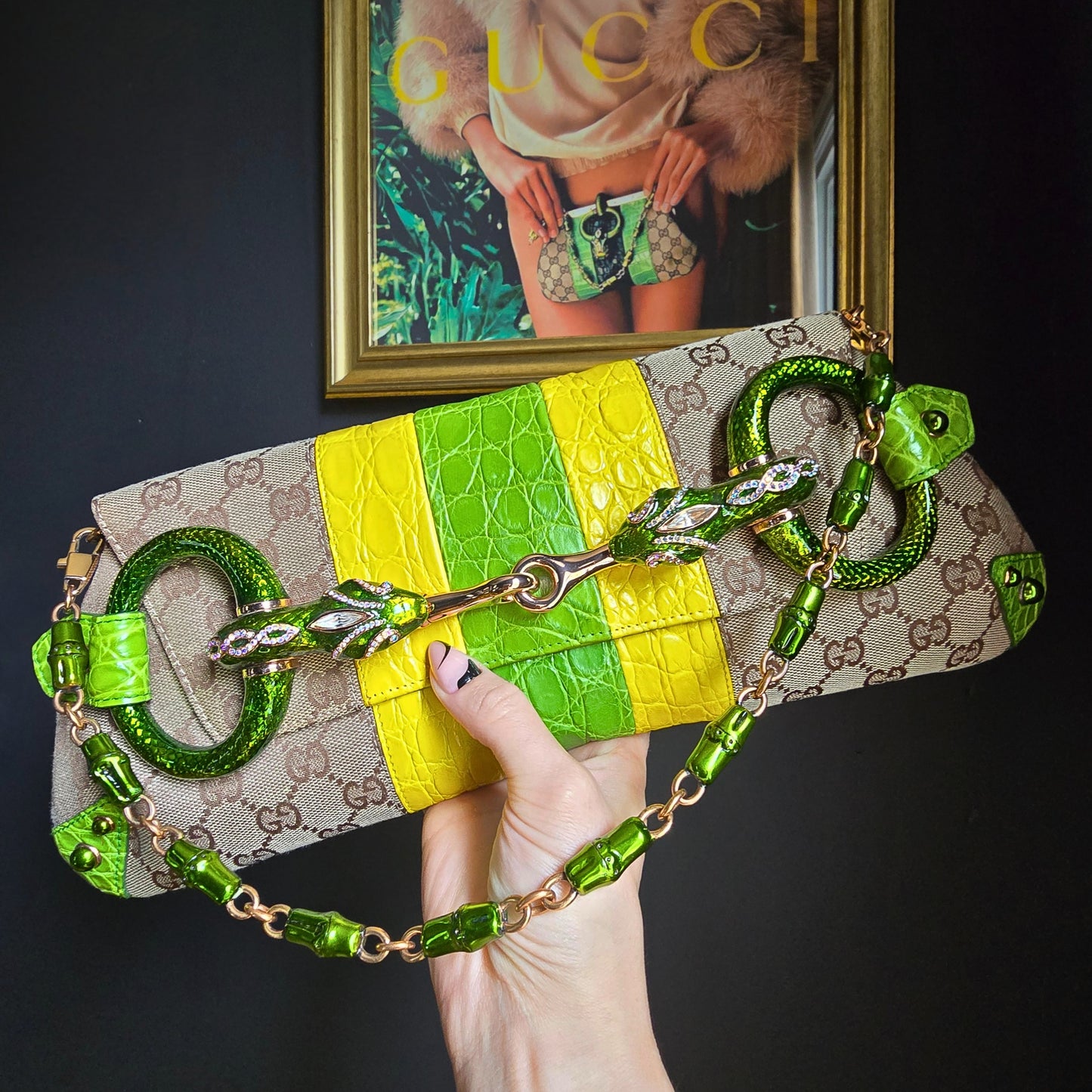 Gucci Horsebit Serpent Jewel XL Runway 2004