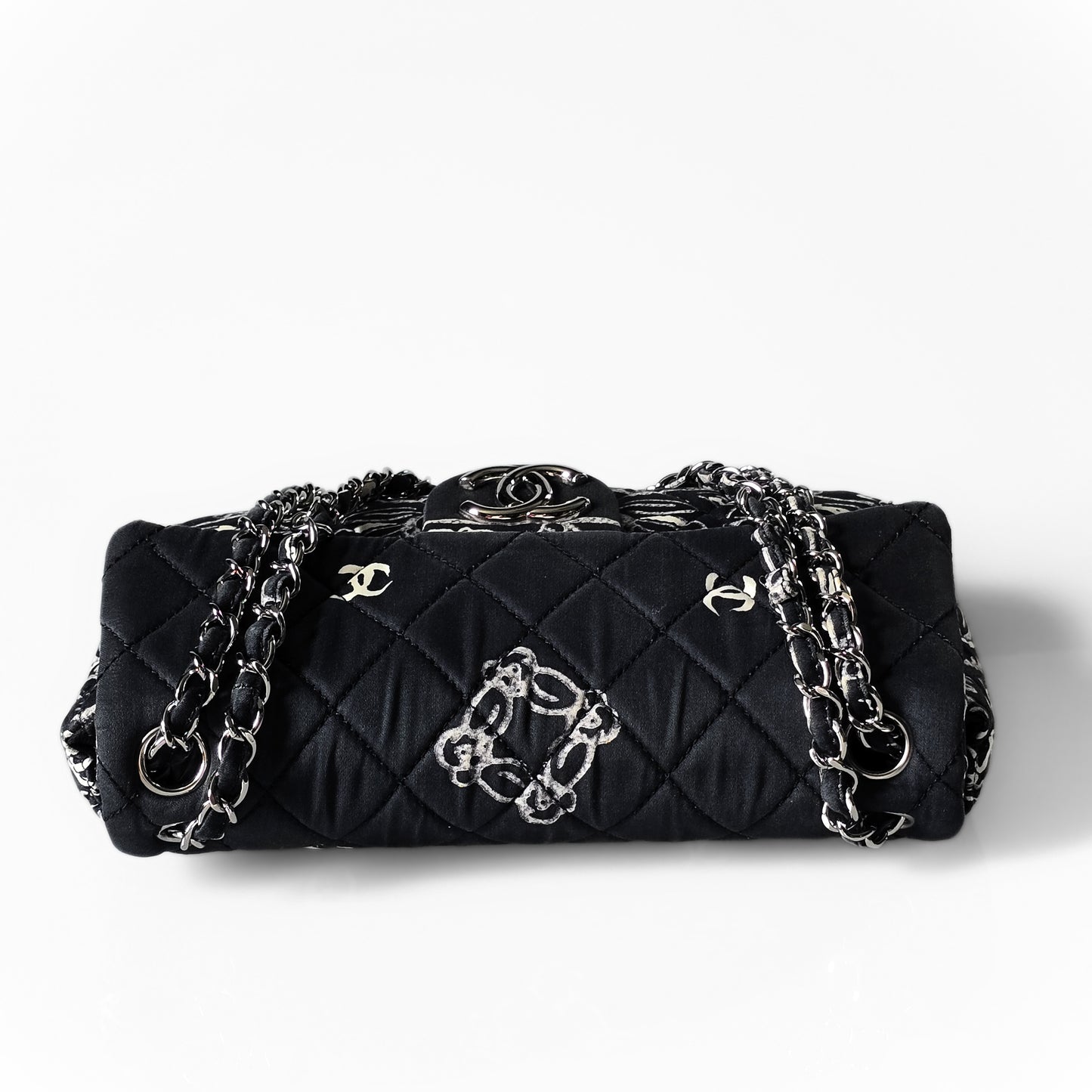 Chanel Paisley Bandana Flap Bag Black