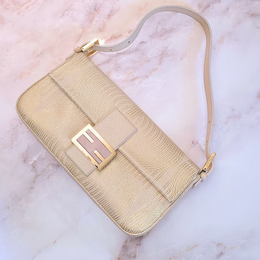 Fendi Baguette Gold Onlay