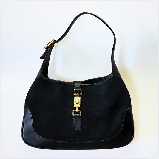 Gucci Jackie Vintage Suede with Gold Hardware