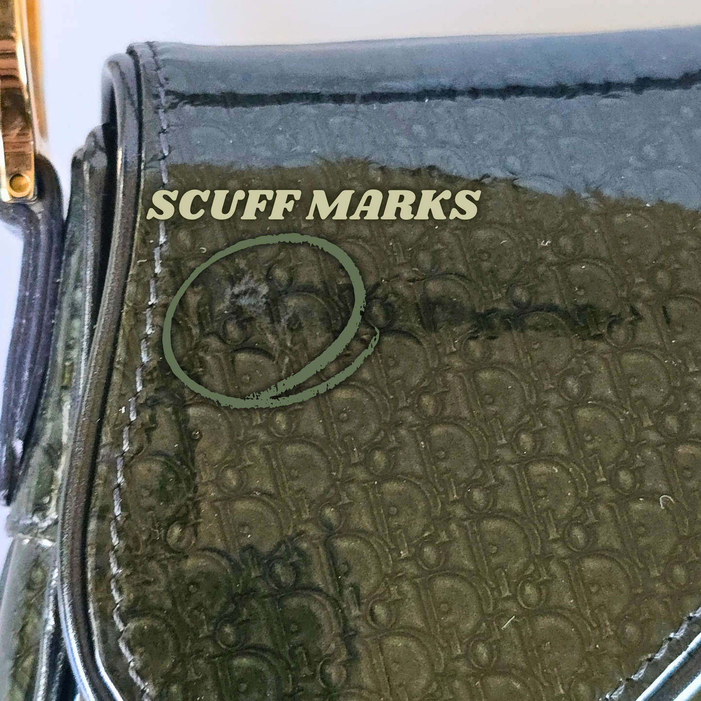 Dior Mini Saddle Diorissimo Patent Leather Green