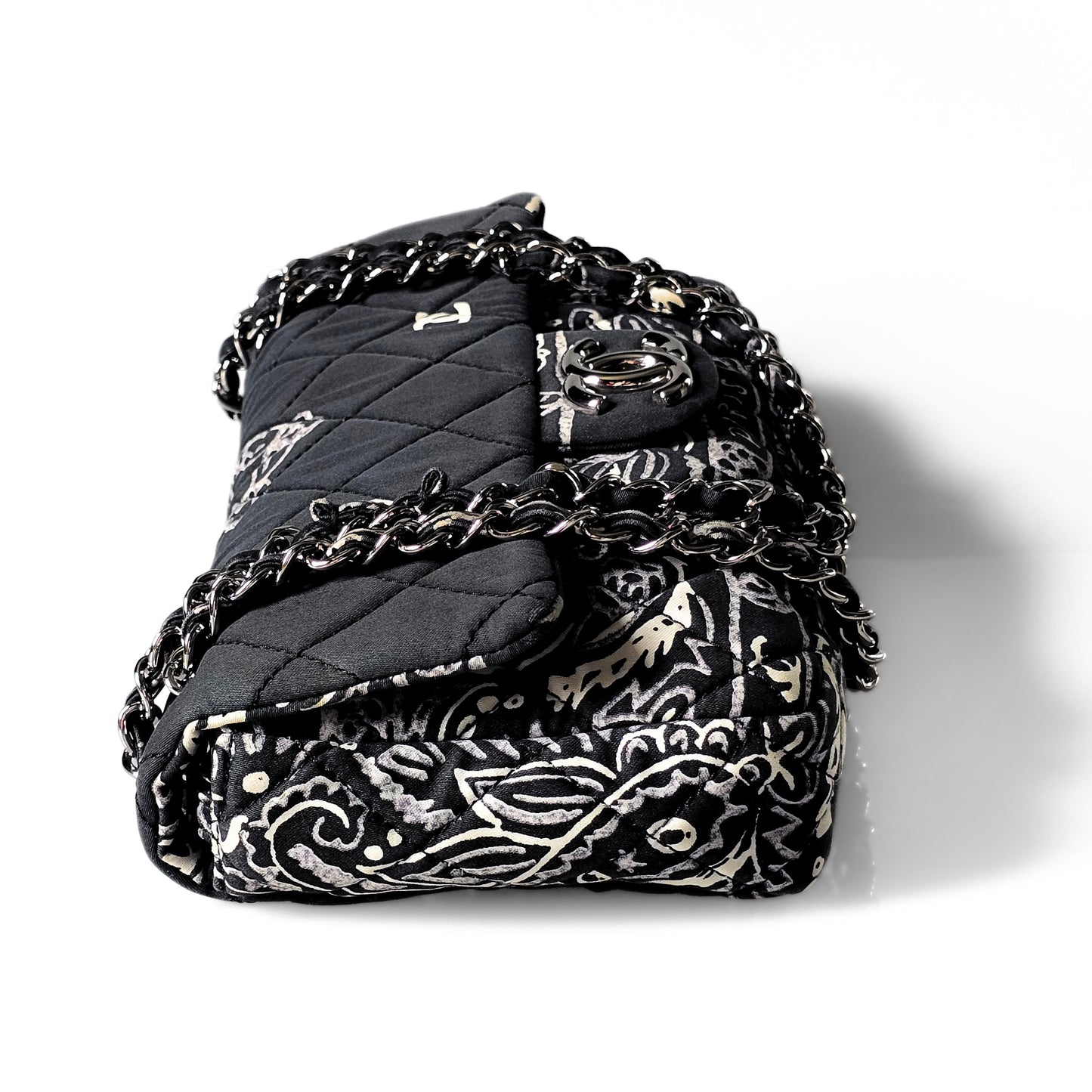 Chanel Paisley Bandana Flap Bag Black