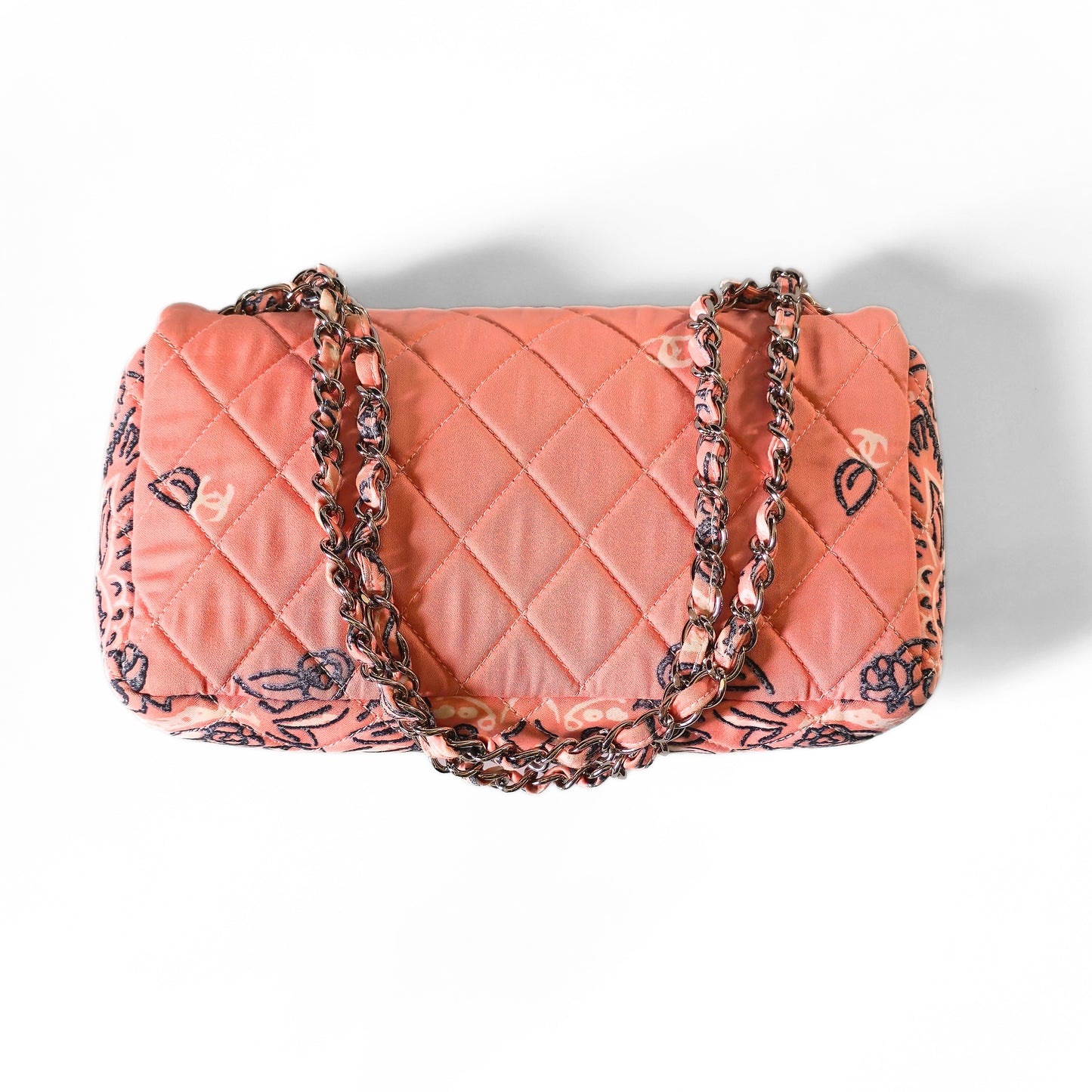 Chanel Paisley Bandana Flap Bag Pink