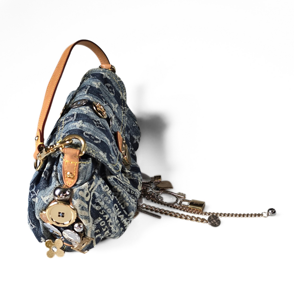 Louis Vuitton x Judy Blame Limited Edition Denim Raye Pleaty with Charms