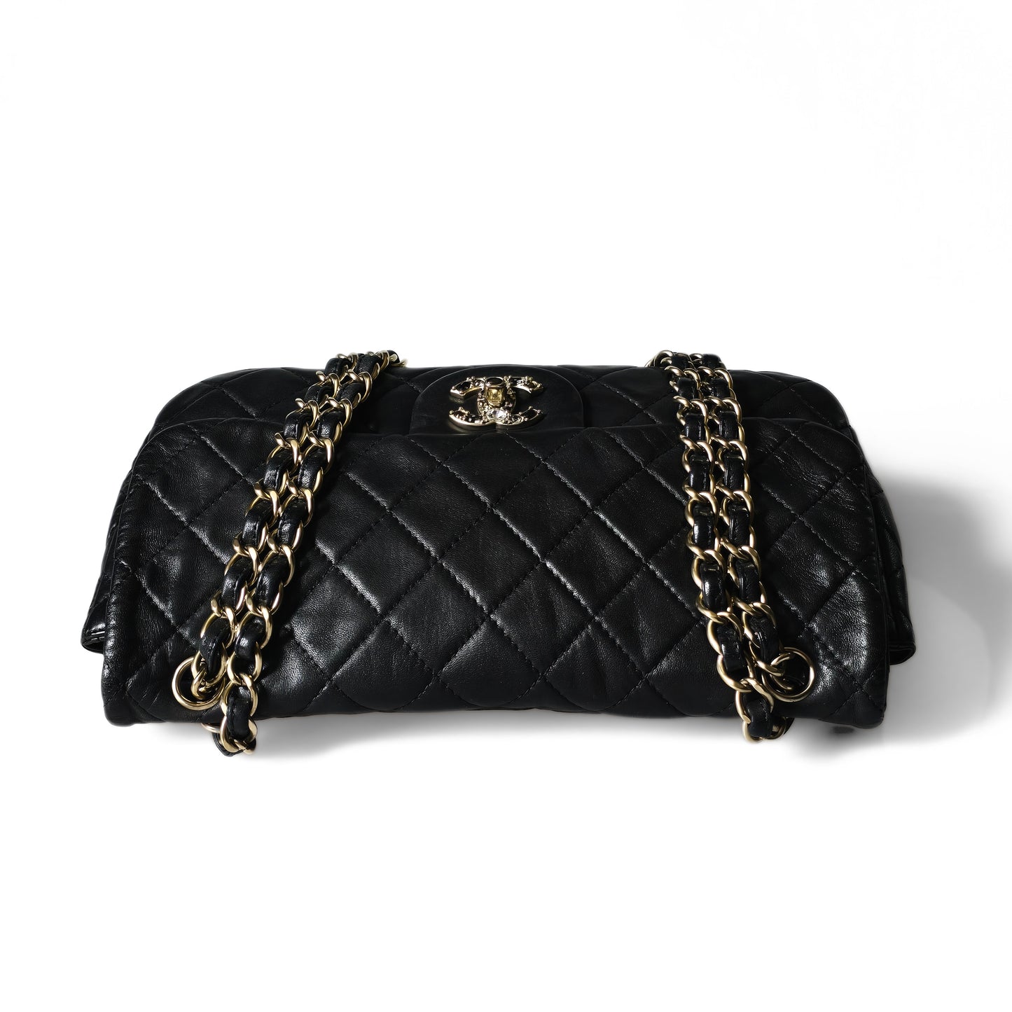Chanel Precious Gem Turn Lock Single Flap Bag