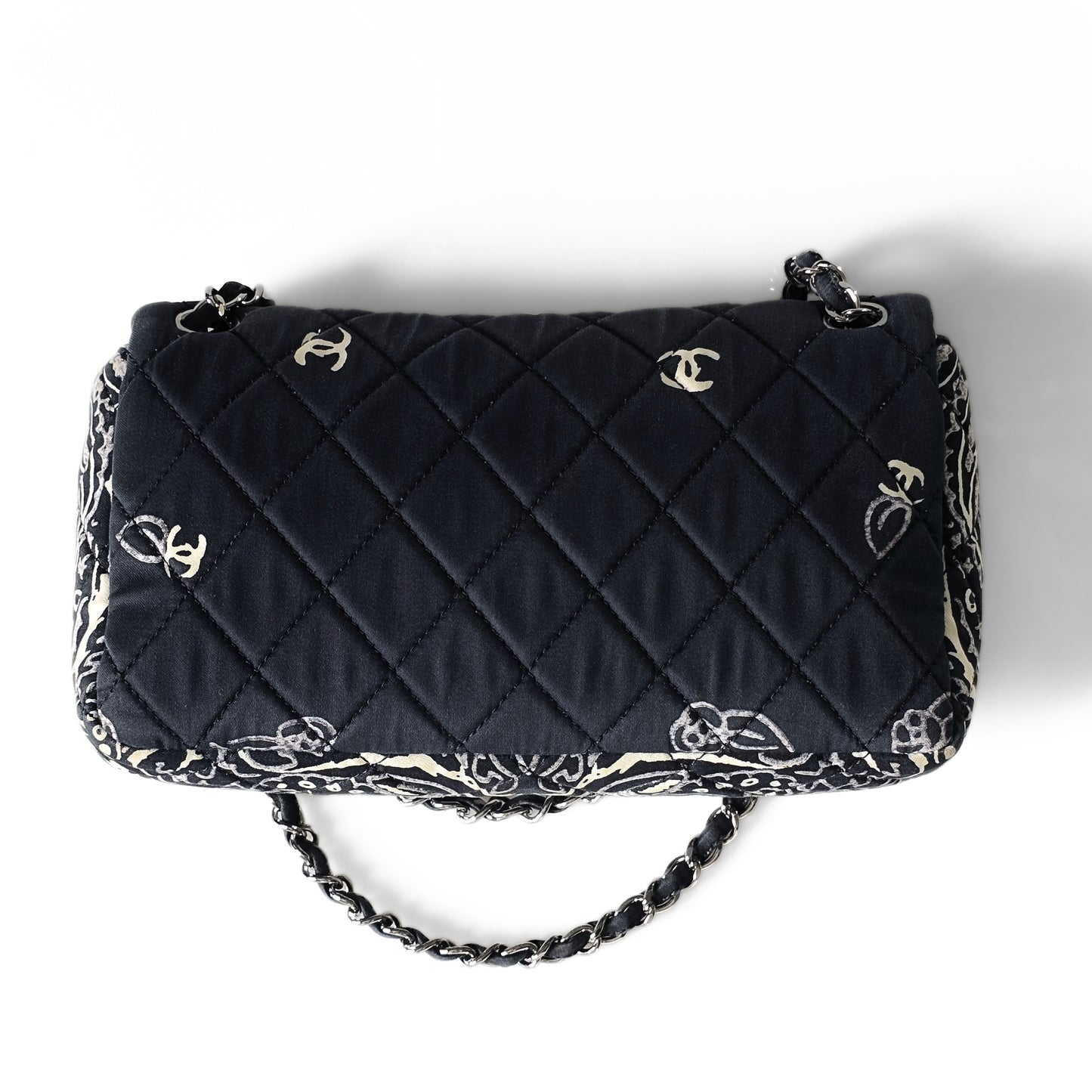 Chanel Paisley Bandana Flap Bag Black
