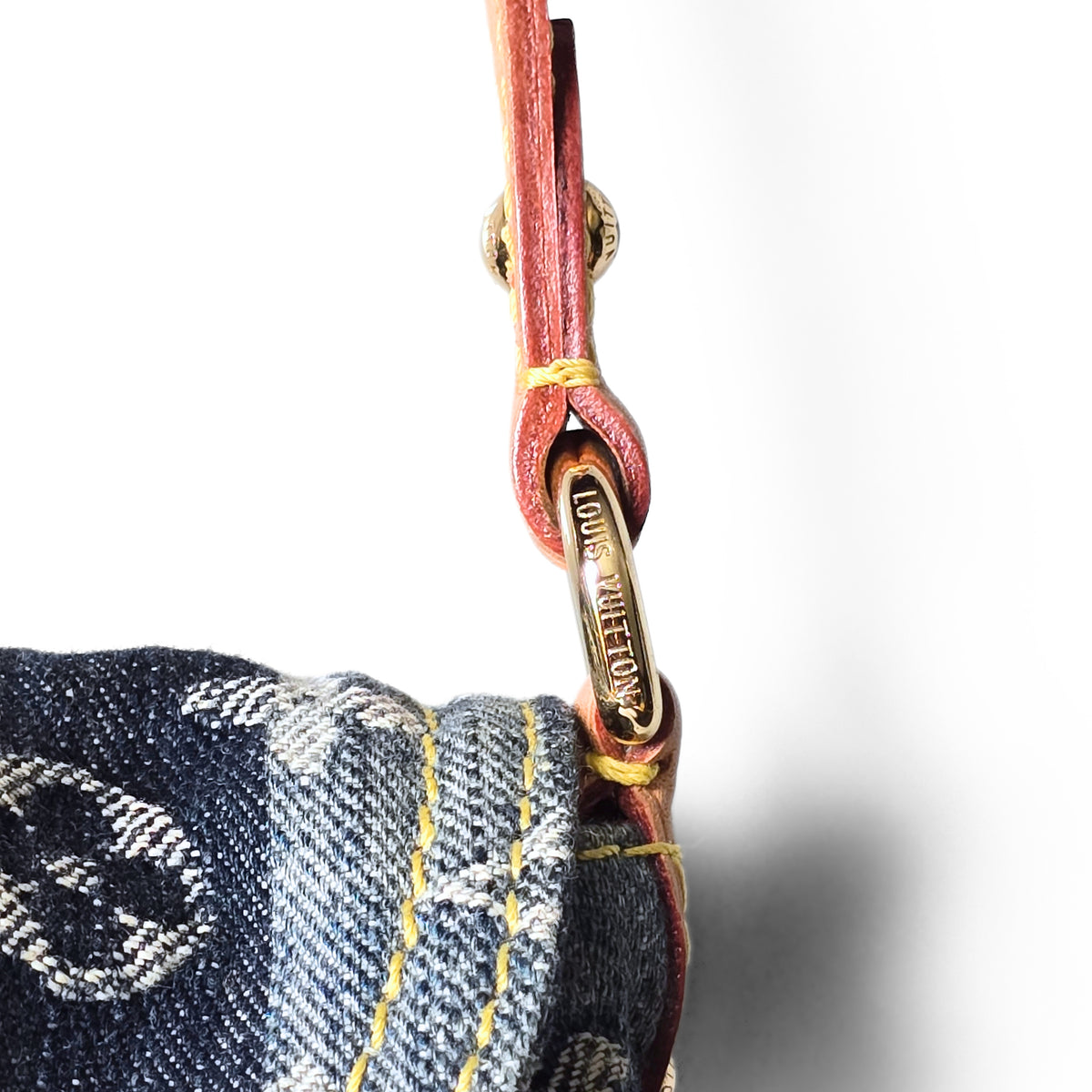 Louis Vuitton x Judy Blame Limited Edition Denim Raye Pleaty with Charms