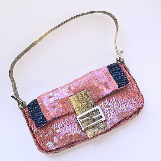 Fendi Baguette Sequins with Beaded Detail