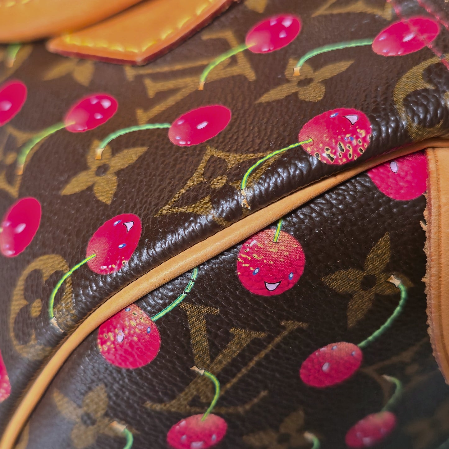 Louis Vuitton Limited Edition Cherry Speedy 25 Takashi Murakami Cerises Collection