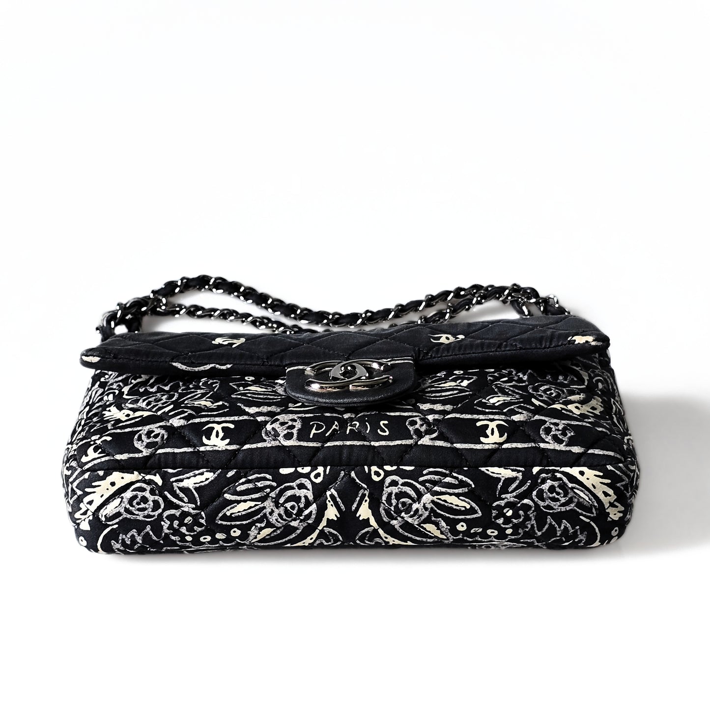 Chanel Paisley Bandana Flap Bag Black