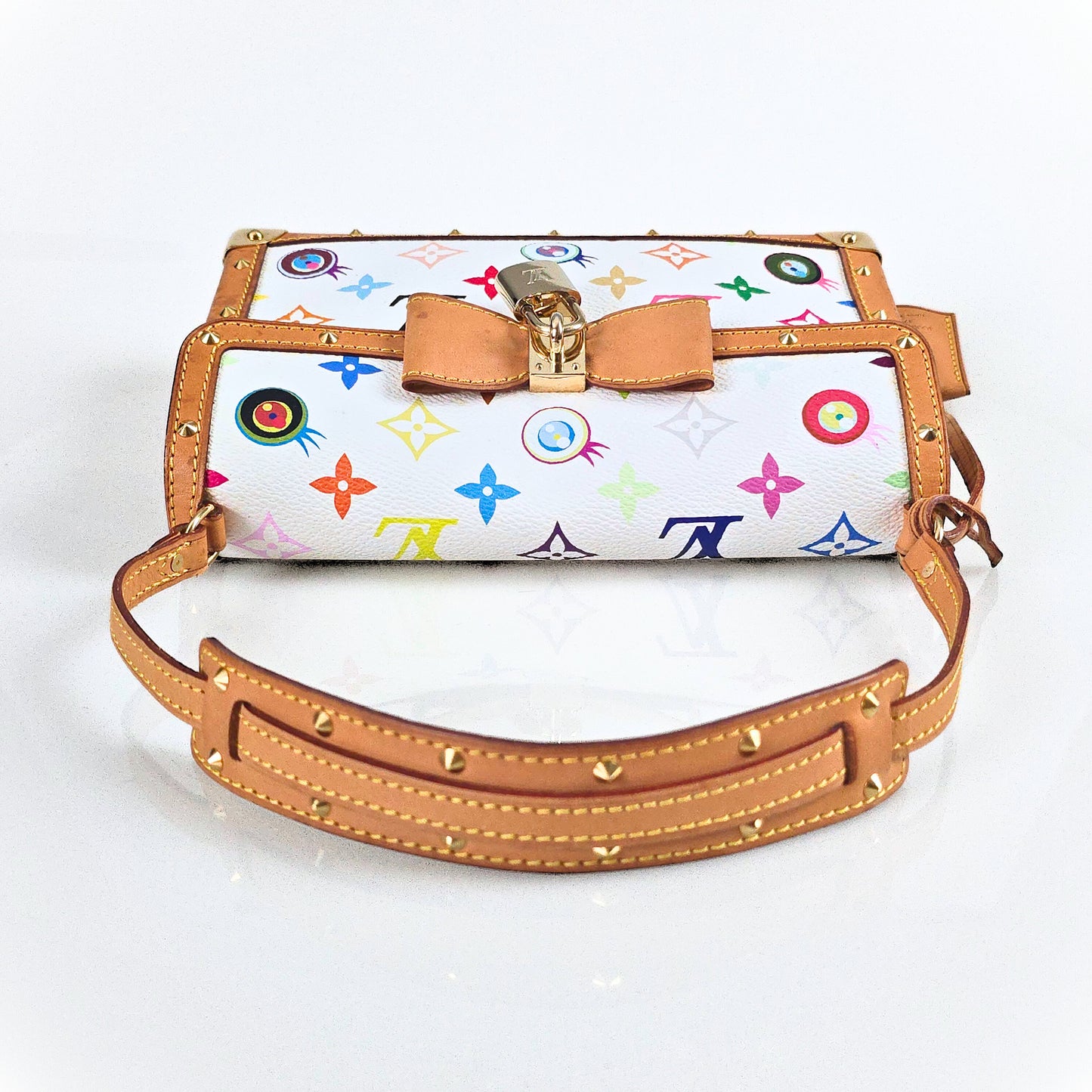 Louis Vuitton Limited Edition Takashi Murakami "Eye Miss You" Multicolor Trunk Shoulder Bag