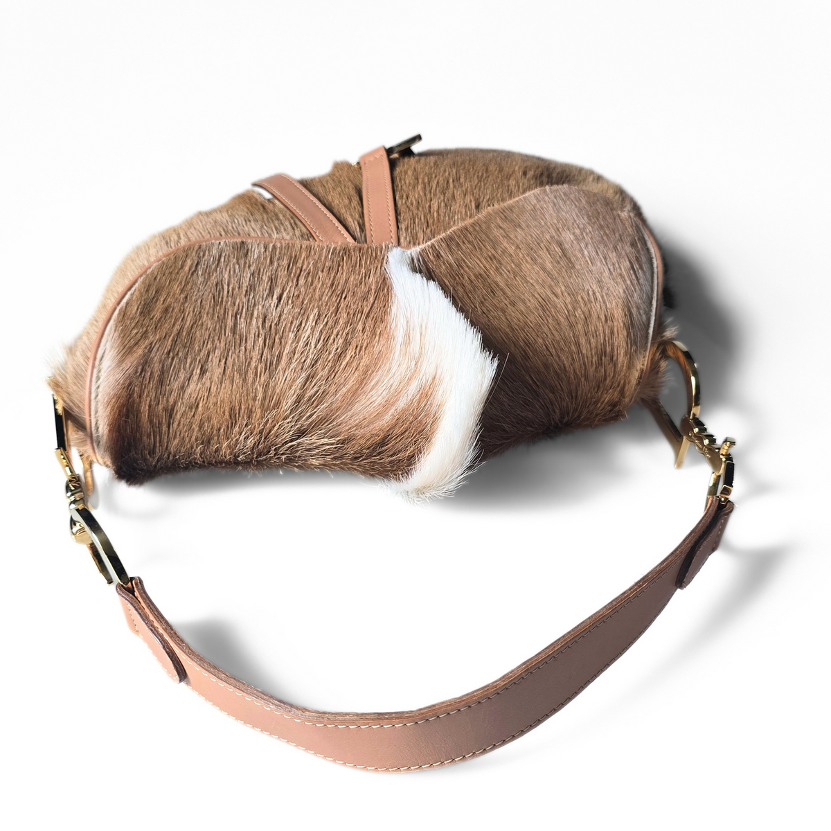 Dior Pony-Hair Mohawk Saddle Bag