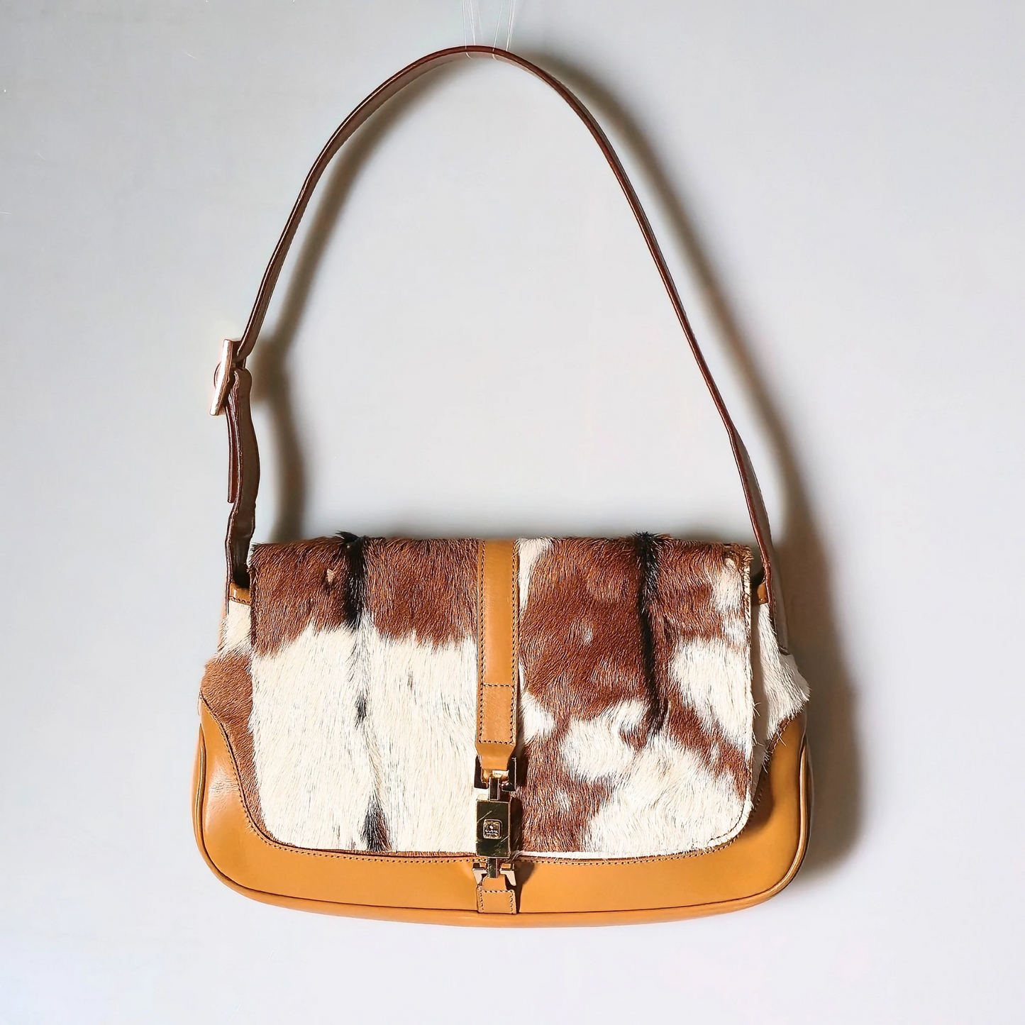 Gucci Jackie Small Flap Cow Print