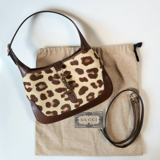 Gucci Jackie Leopard Pony Hair