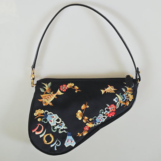 Dior Limited Edition Koi Fish Mini Saddle Bag
