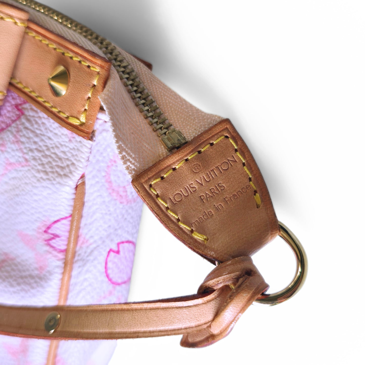 Louis Vuitton Limited Edition Takashi Murakami Cherry Blossom Pochette Pink