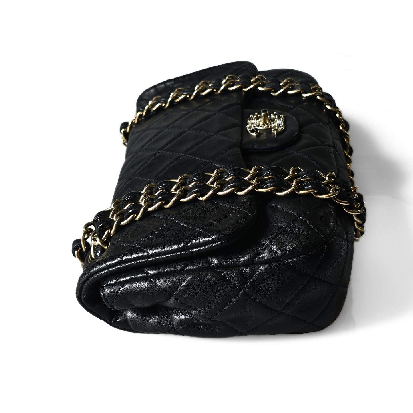 Chanel Precious Gem Turn Lock Single Flap Bag