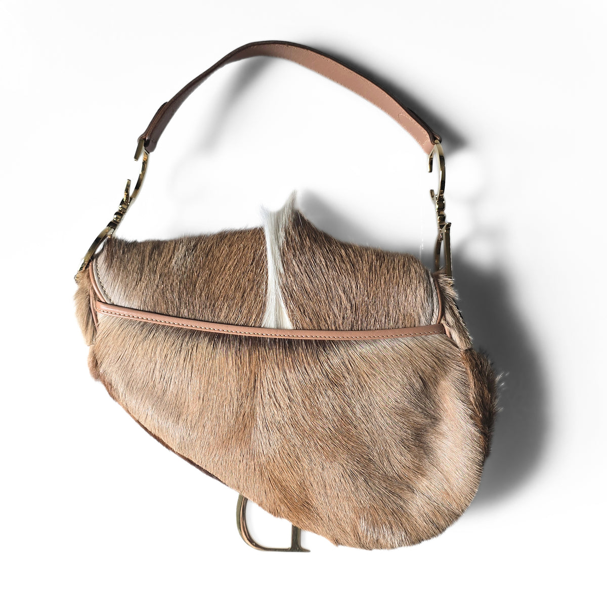 Dior Pony-Hair Mohawk Saddle Bag