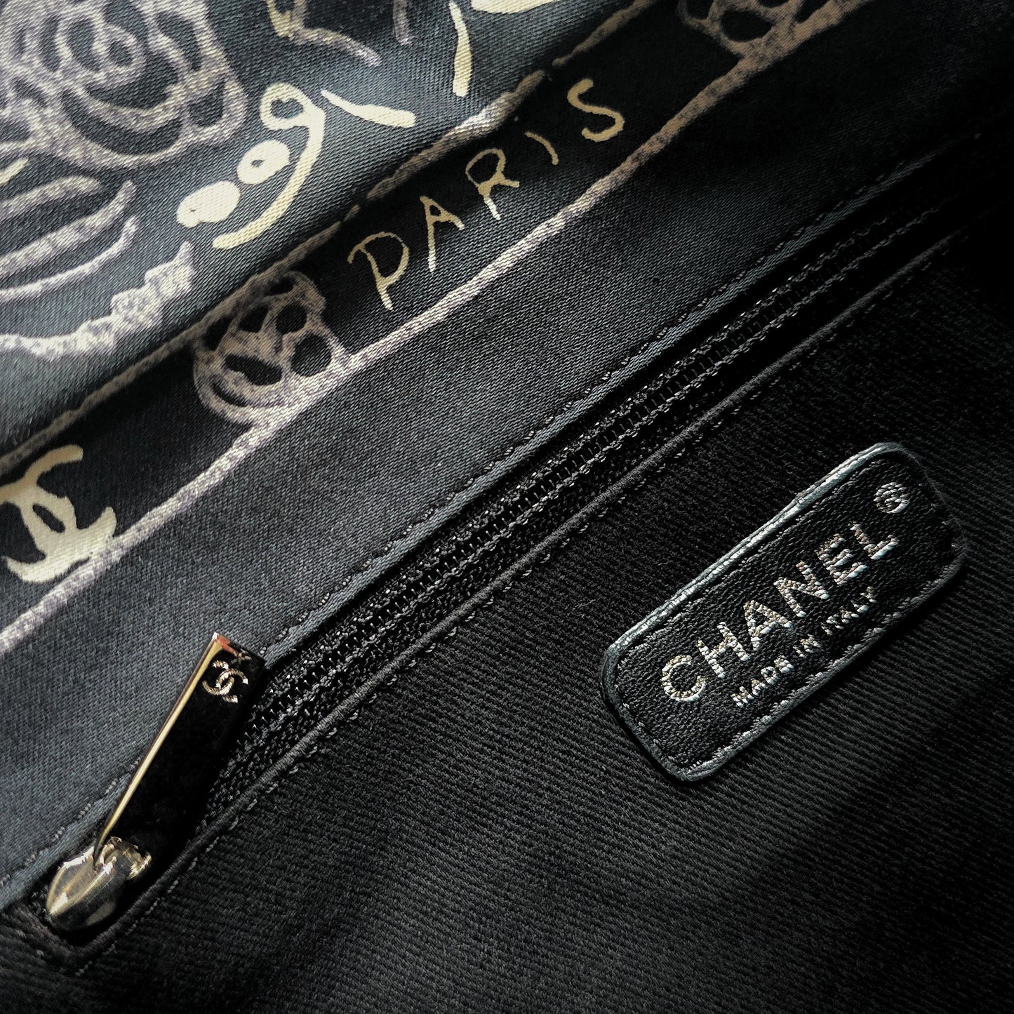 Chanel Paisley Bandana Flap Bag Black