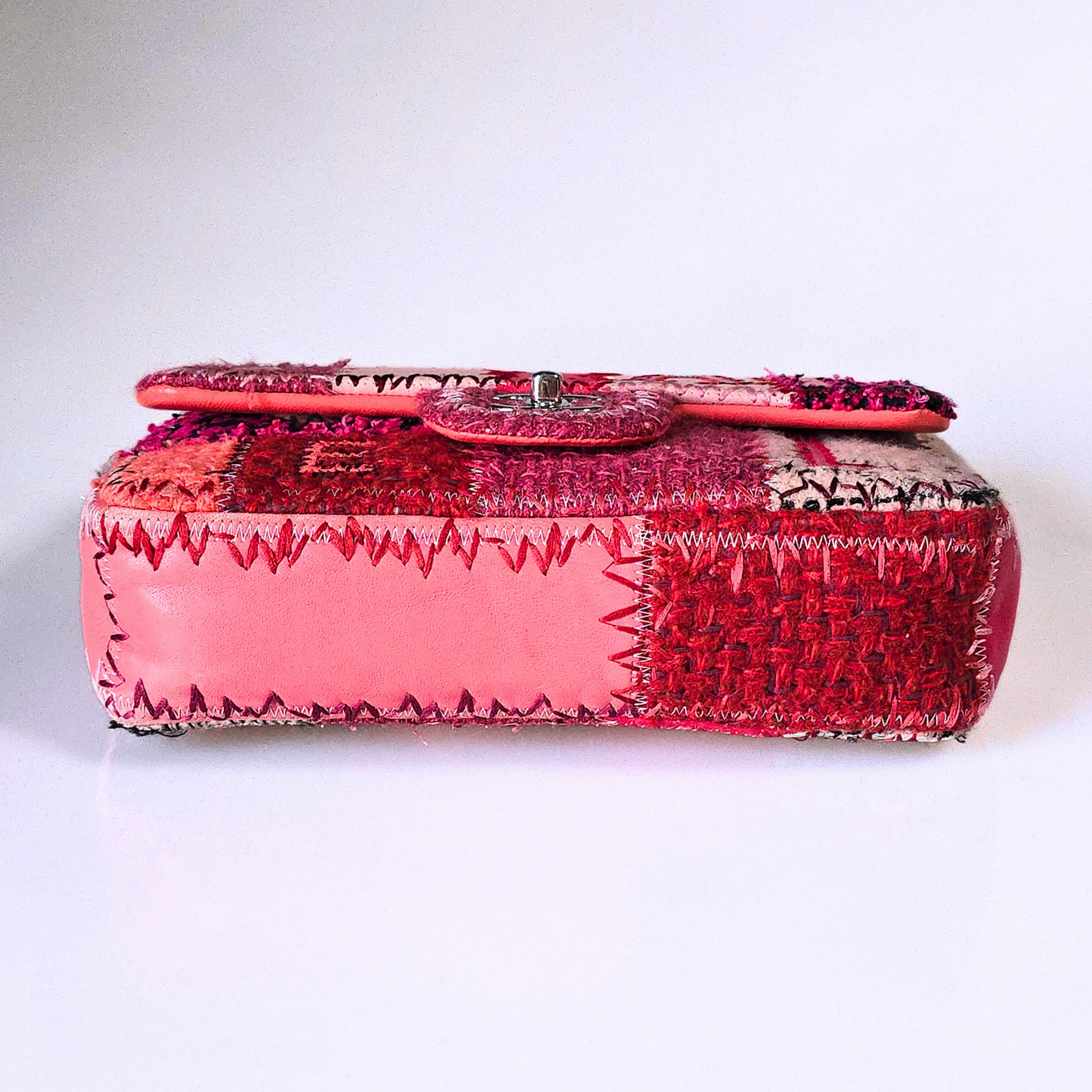 Chanel Medium Patchwork Flap Bag Pink/Red