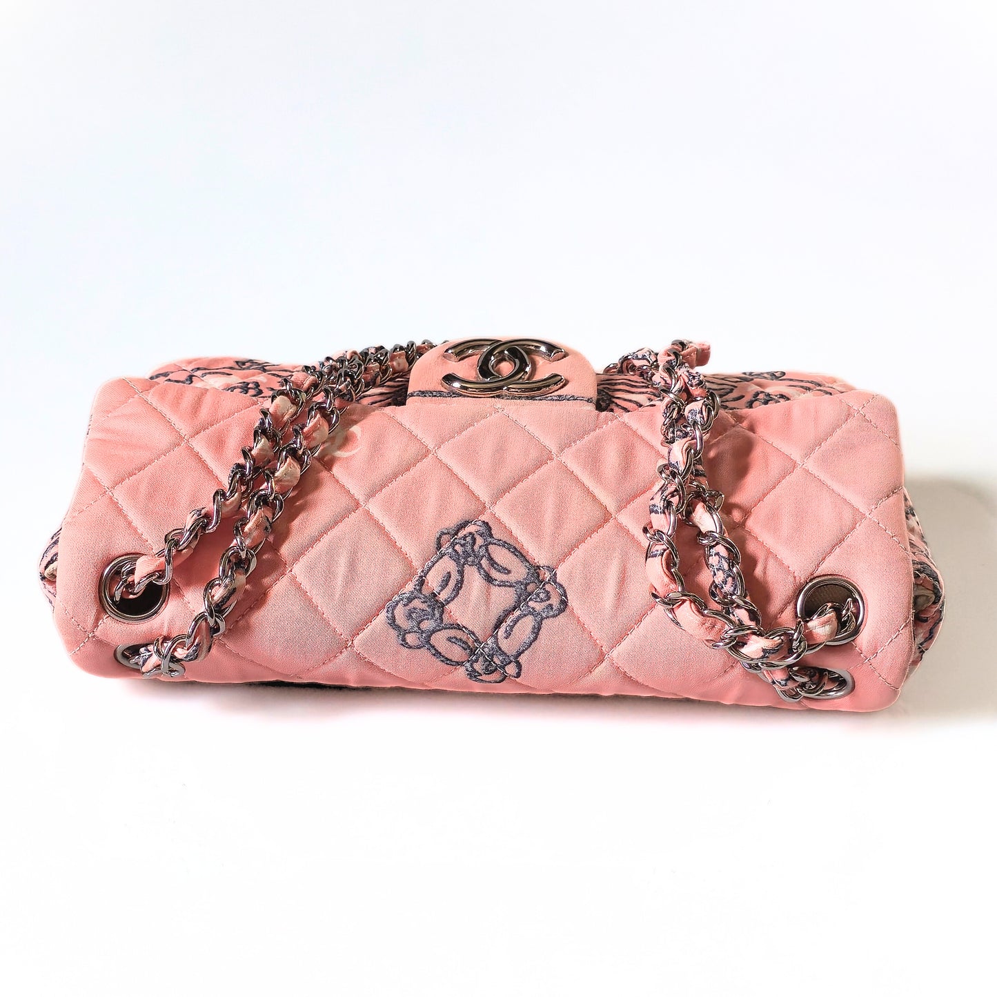 Chanel Paisley Bandana Flap Bag Pink