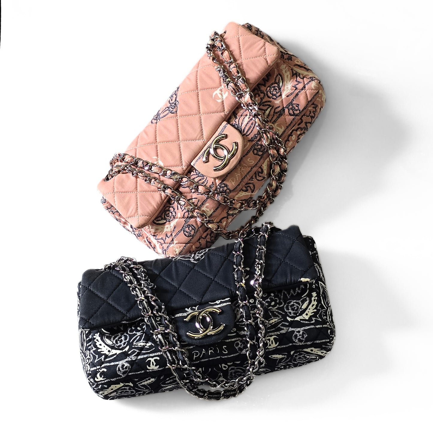 Chanel Paisley Bandana Flap Bag Black