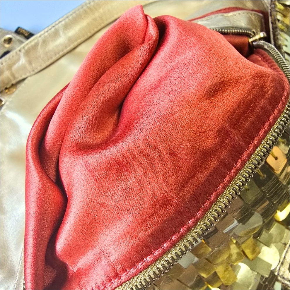 Fendi Baguette Gold Sequins Vintage