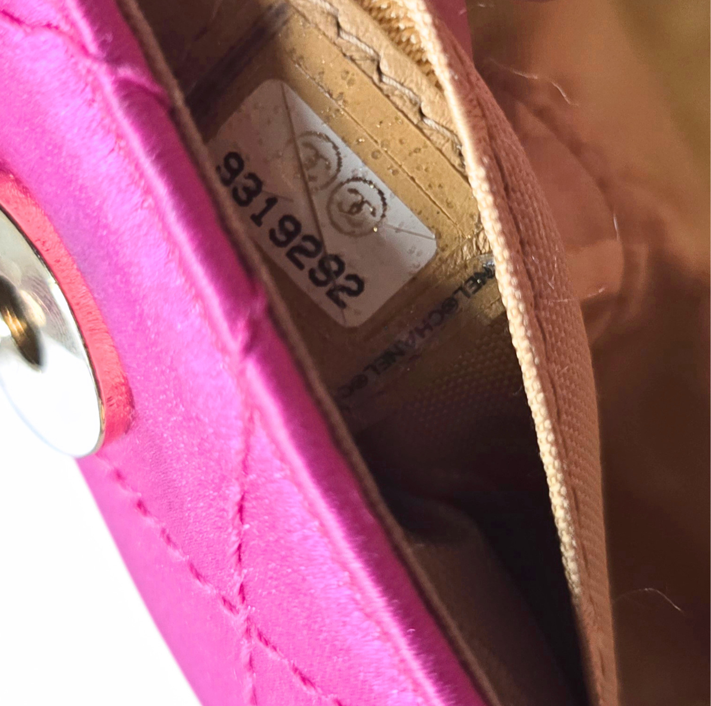 Chanel Mini Satin Barrel Bag Fuchsia Pink
