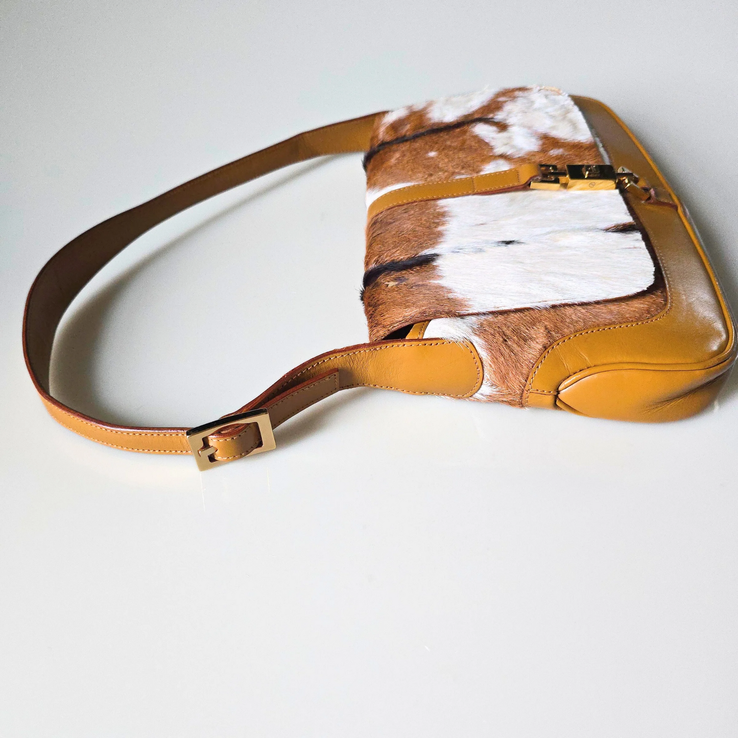 Gucci Jackie Small Flap Cow Print