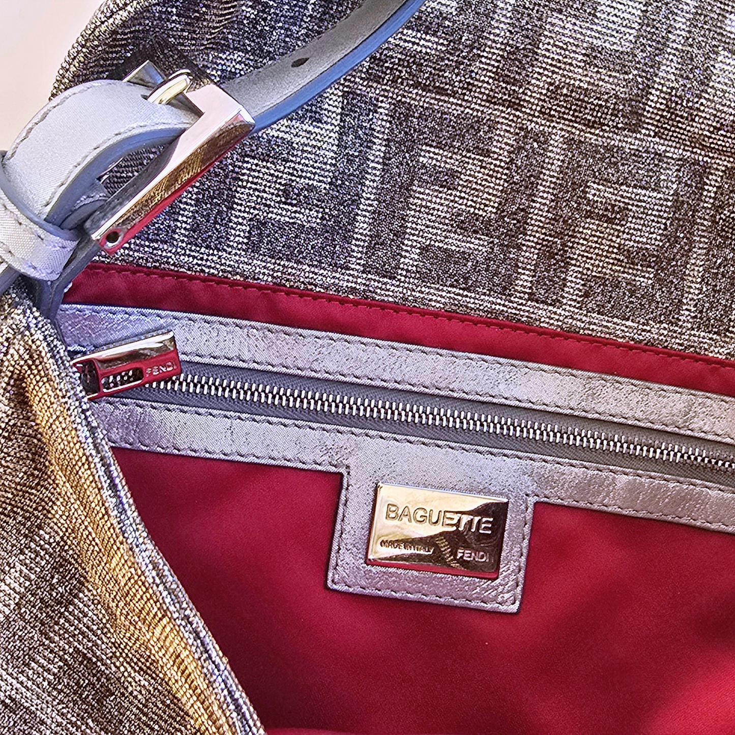 Fendi Baguette in Shimmer/Glitter Halographic