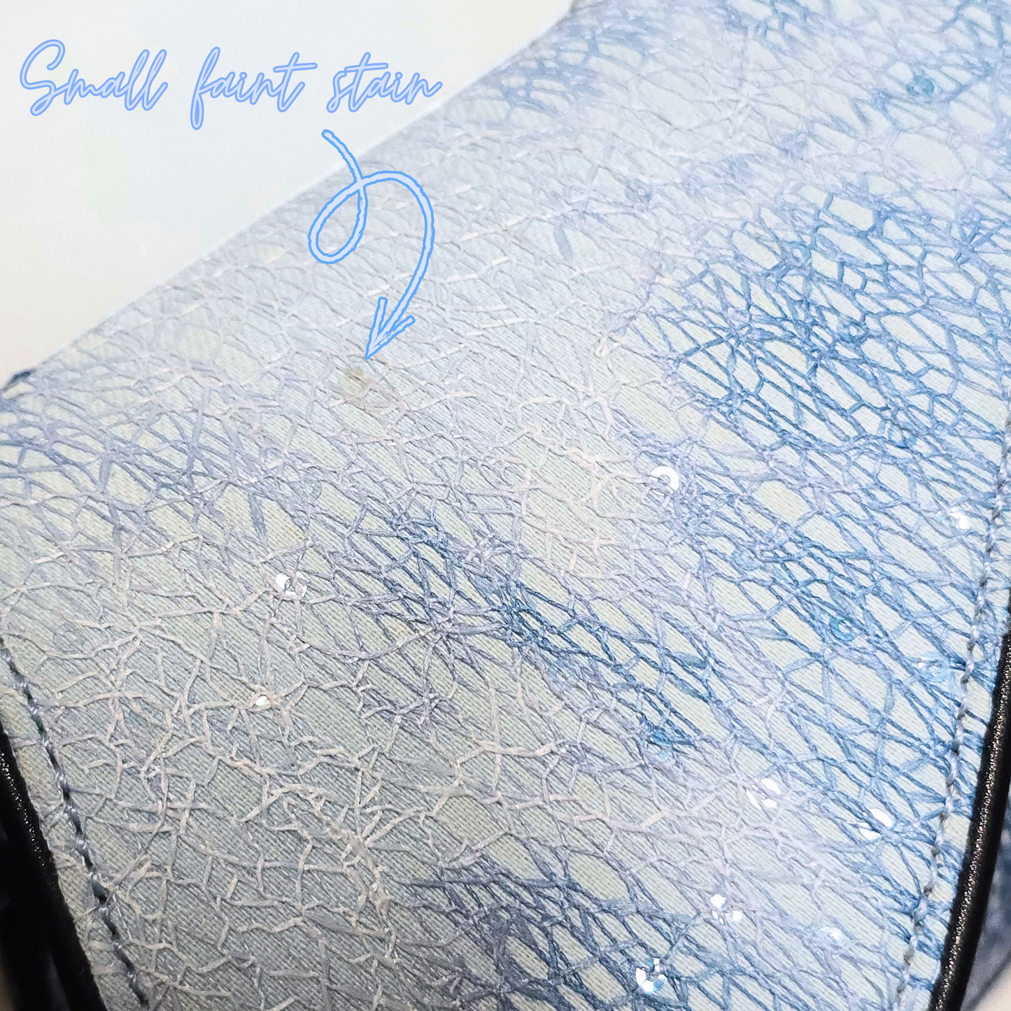 Dior Saddle Bag Denim Tye-Dye Sequin Filigree